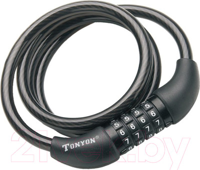 Велозамок Tonyon Кодовый 8x1000 / 567C-0810 (черный)
