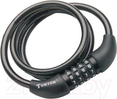Велозамок Tonyon Кодовый 10x1500 / 567С-1015 (черный)