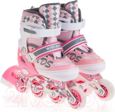 Роликовые коньки FAVORIT 1188-L-PN (розовый)