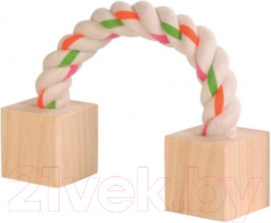 Игрушка для грызунов Trixie из дерева и веревки 6186