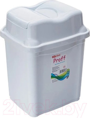 Мусорное ведро Эльфпласт Proff EP476 (2л, белый)