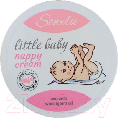 Крем под подгузник Sowelu Little Baby с авокадо и маслом зародышей пшеницы (200мл)