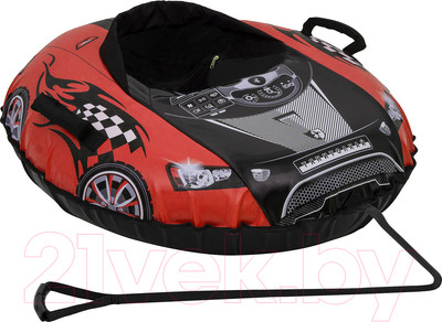 Тюбинг-ватрушка Тяни-Толкай Машинка Comfort (красный, Норм)