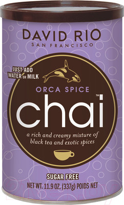 Чай растворимый David Rio Orca Spice Sugar-Free Chai (337г)
