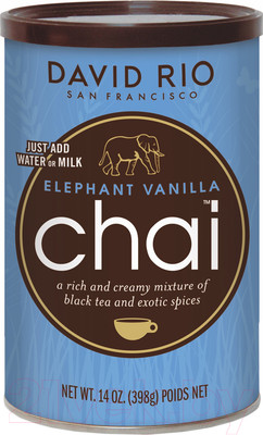 Чай растворимый David Rio Elephant Vanilla Chai (398г)