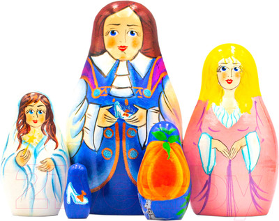 Матрешка сувенирная Брестская Фабрика Сувениров С персонажами из сказки Золушка 5150