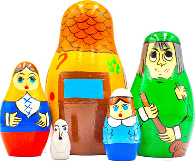 Матрешка сувенирная Брестская Фабрика Сувениров В виде персонажей из сказки Гримма Гензель и Гретель 5154