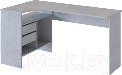 Компьютерный стол Сокол-Мебель СПМ-25 (левый, бетон)