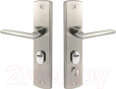 Ручка дверная Нора-М 200(108)-68 (левая, матовый никель)