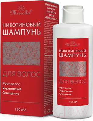Шампунь для волос Mirrolla Никотиновый для роста волос (150мл)