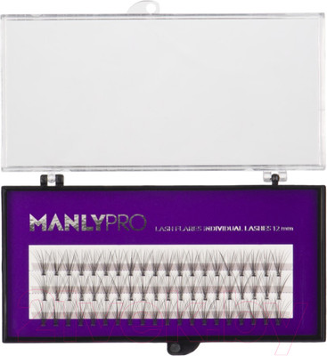 Накладные ресницы пучковые Manly PRO Шелк 12мм / РП05