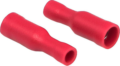 Разъем штекер AURA ATB-0151 (100шт, красные)