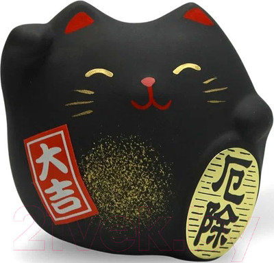 Статуэтка Hatamoto Манэки Кот / MK-01 (черный)