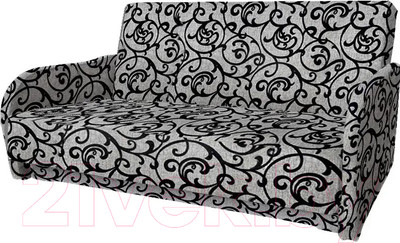 Диван Асмана Дачник-1 (рогожка завиток черный)