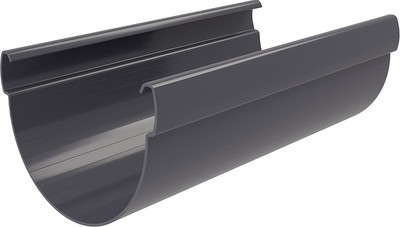 Желоб Grand Line Дизайн 135 ПВХ RAL 7024 (3м, графит)