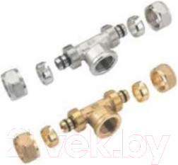 Тройник переходной Rifeng F1-T2632x1Fx2632 (латунь)