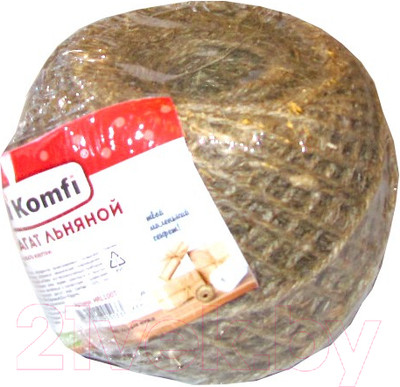 Шпагат хозяйственный Komfi HRL100T Льняной 1250текс (100м)