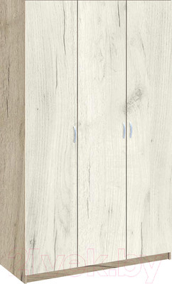 Шкаф Стендмебель Басса ШК-557 (дуб крафт белый/дуб крафт серый)