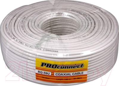 Кабель PROconnect RG-59U / 01-2621 (100м, белый)