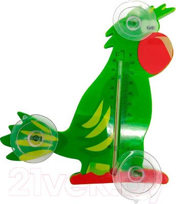 Термометр оконный Park Зеленый попугай 008682
