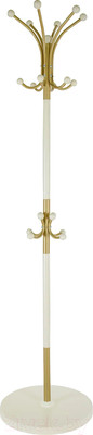 Вешалка для одежды Мебелик Напольная Д 1 (золото/слоновая кость)