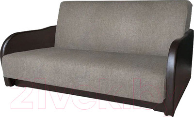 Диван Асмана Дачник-1 (рогожка беж/кожзам коричневый)