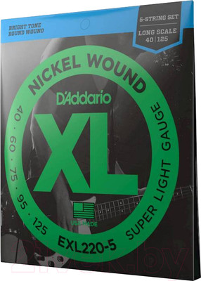 Струны для бас-гитары D'Addario EXL220-5