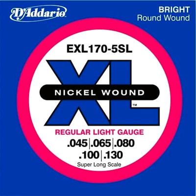 Струны для бас-гитары D'Addario EXL170-5SL