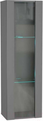 Шкаф навесной НК Мебель Point тип-21 / 71775200 (серый графит)