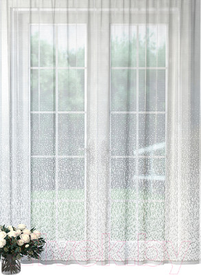 Штора Лента К191 (250x300, белый)