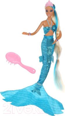 Кукла с аксессуарами Defa Lucy Русалка / 8225 (голубой)