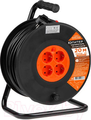 Удлинитель на катушке Юпитер JP8404-04 (20м)