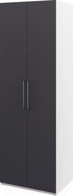 Шкаф Мебель-Неман Отис МН-039-08 П2 (белый/графит)