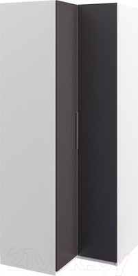 Шкаф Мебель-Неман Отис МН-039-09 П2 (белый/графит)