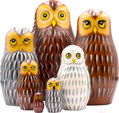 Матрешка сувенирная Брестская Фабрика Сувениров В виде фигурок сов 7120