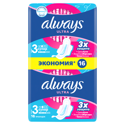 Прокладки гигиенические Always Ultra Super Duo (16шт, ароматизированные)
