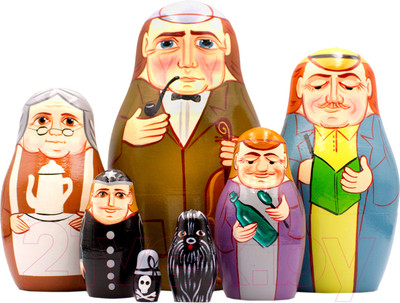 Матрешка сувенирная Брестская Фабрика Сувениров В виде Фигурки Шерлока Холмса 7135