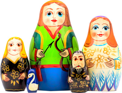 Матрешка сувенирная Брестская Фабрика Сувениров В виде персонажей сказки Лебединое озеро 5178