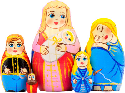 Матрешка сувенирная Брестская Фабрика Сувениров В виде персонажей сказки спящая красавица 5190