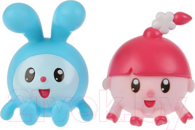 Набор игрушек для ванной Капитошка Малышарики Крошик+Нюшенька / LX-ST1710-1708