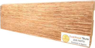 Плинтус Teckwood МДФ 75x16x2150 (дуб порту)
