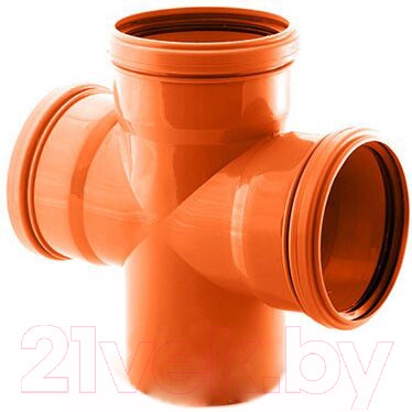 Крестовина внутренней канализации РосТурПласт 110/110/110х87 / 14602