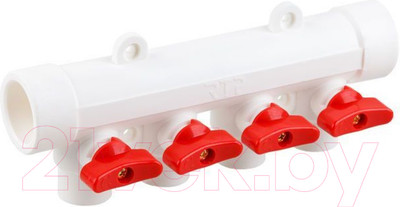 Коллектор отопления РосТурПласт 28206 (с шаровым краном)