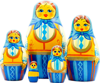 Матрешка сувенирная Брестская Фабрика Сувениров Немка в аутентичном женском платье dirndl 5053