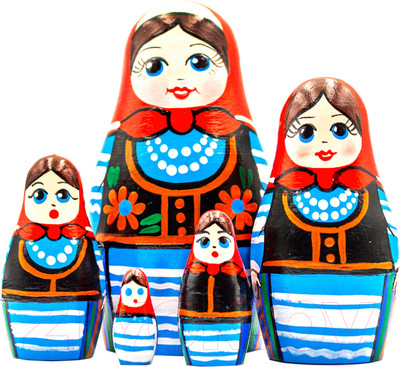 Матрешка сувенирная Брестская Фабрика Сувениров В польском национальном народном костюме 5058