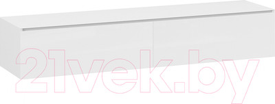 Тумба ТриЯ Глосс ТД-319.03.11 (белый глянец/стекло белый глянец)