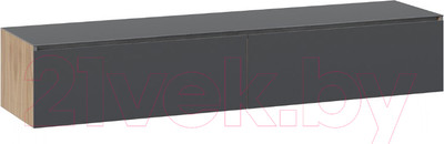 Тумба ТриЯ Глосс ТД-319.03.11 (яблоня беллуно/стекло графит матовый)