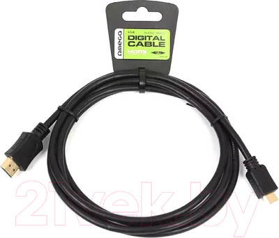 Кабель Omega HDMI - miniHDMI v.1.4 / OCHB41M (1.8м, черный)
