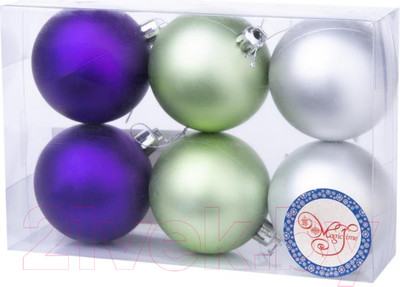 Набор шаров новогодних Феникс-Презент 78780 (6шт)