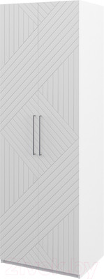 Шкаф Мебель-Неман Отис МН-039-04 П4 (белый/белый)